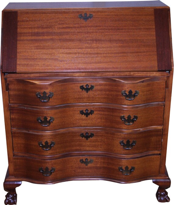 18258 Mahogany Governor Winthrop Desk By Maddox Etsy