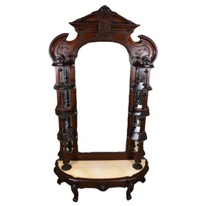 Antique Victorian Marble Top Etagere – Unusual #21967