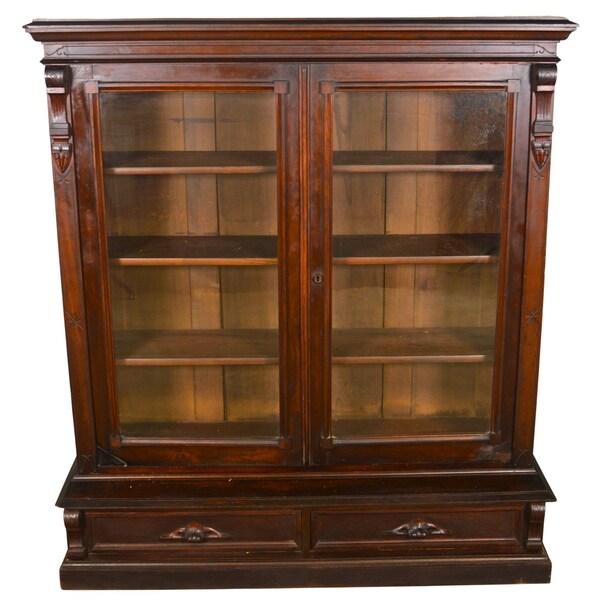 Antique Bookcase Etsy