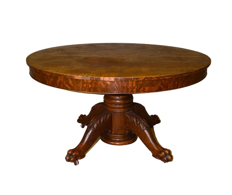 Antique Dining Room Table, Carved Oak Banquet Table 21598 Etsy