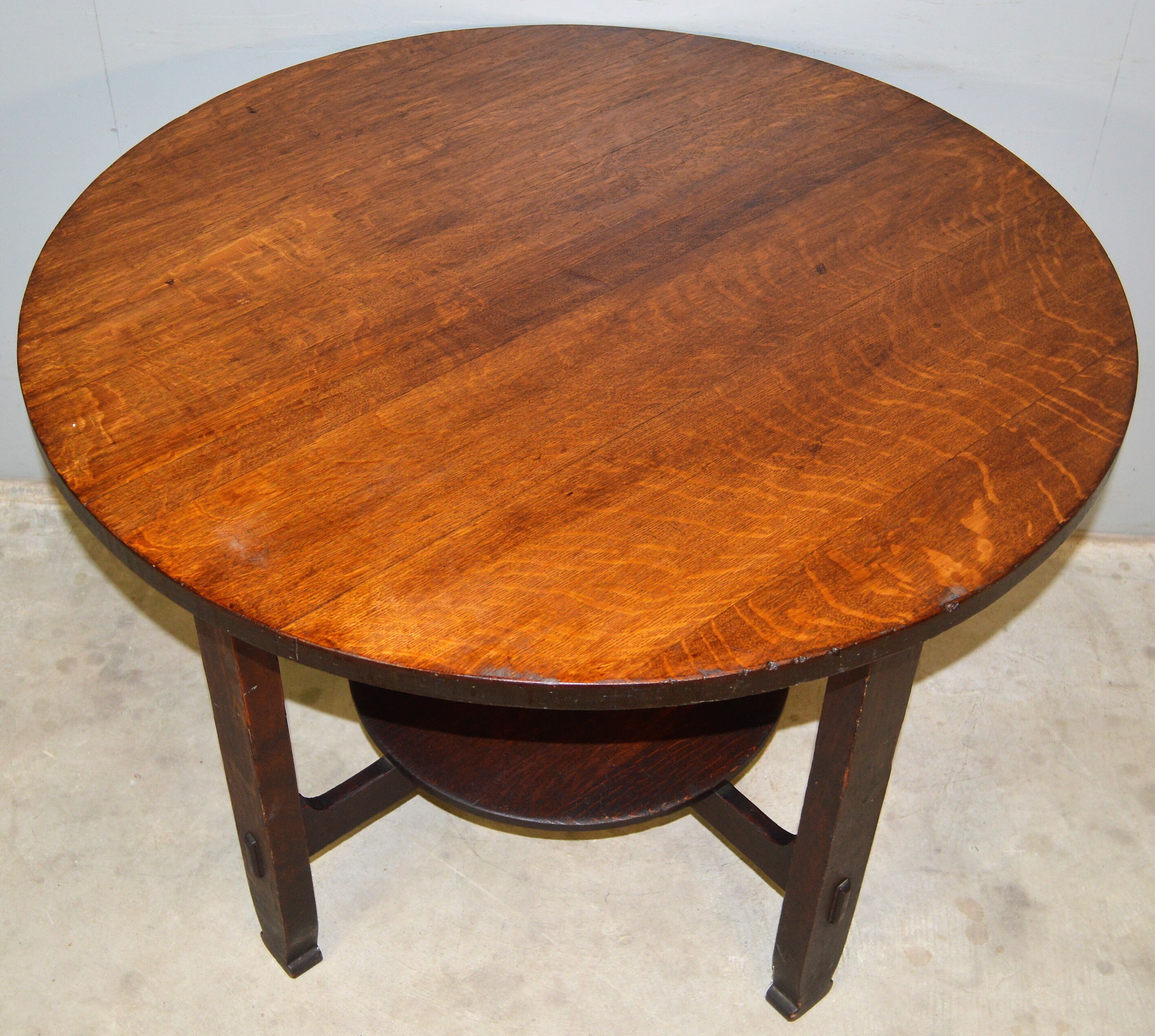 19653 Mission Oak 40 Inch Round Table by Stickley Etsy