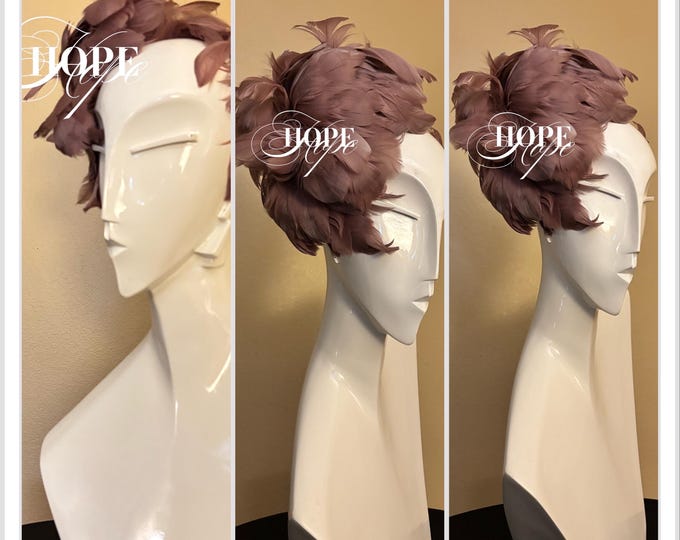 Featured listing image: Hats  Formal Hats  Crowns  Chapeau  Haute Couture Fascinator  Women's Hats  Women's Haute Couture Hats  Church Hats  Special Occasion  Art