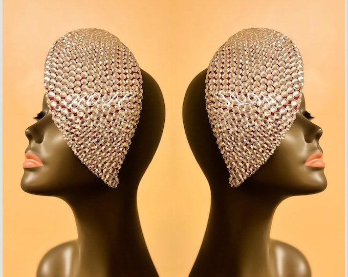 Featured listing image: Hats || Couture Hats || Avant Garde Hats  ||  Ladies Hats  ||  Royalty  ||  Jeweled Hat  ||  Avant Garde Hat  ||  Designs By HOPE  || Hat