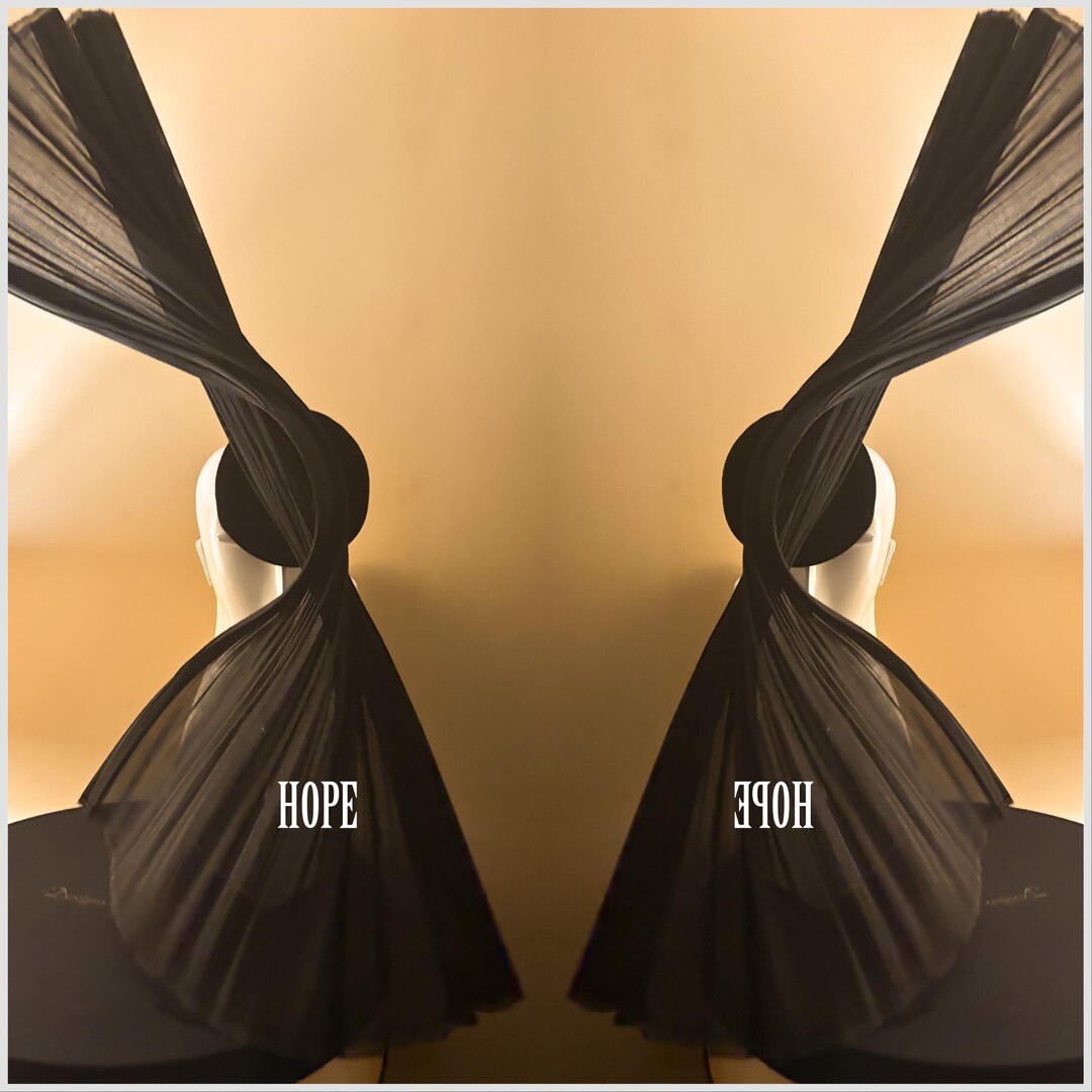 Black Couture Hat: Handcrafted Avant Garde Formal Headwear  display picture 1