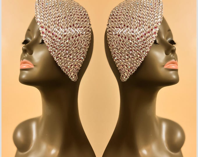 Featured listing image: Hats || Couture Hats || Avant Garde Hats  ||  Ladies Hats  ||  Royalty  ||  Jeweled Hat  ||  Avant Garde Hat  ||  Designs By HOPE  || Hat