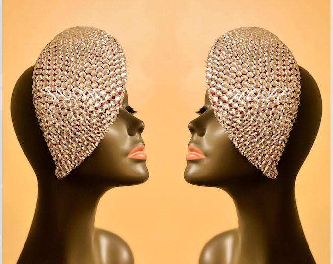 Featured listing image: Hats || Couture Hats || Avant Garde Hats  ||  Ladies Hats  ||  Royalty  ||  Jeweled Hat  ||  Avant Garde Hat  ||  Designs By HOPE  || Hat