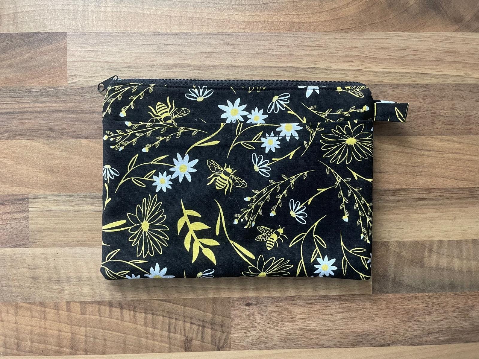 GJTIM Bienengeschenk Kosmetiktasche – Make-up-Tasche Aus Segeltuch Mit 3D-Druck, 24x18 Cm