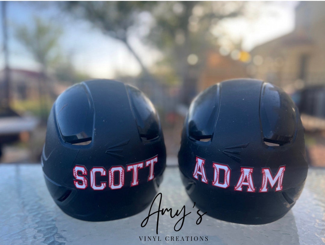 Custom Baseball/ Softball Helmet Sticker Etsy