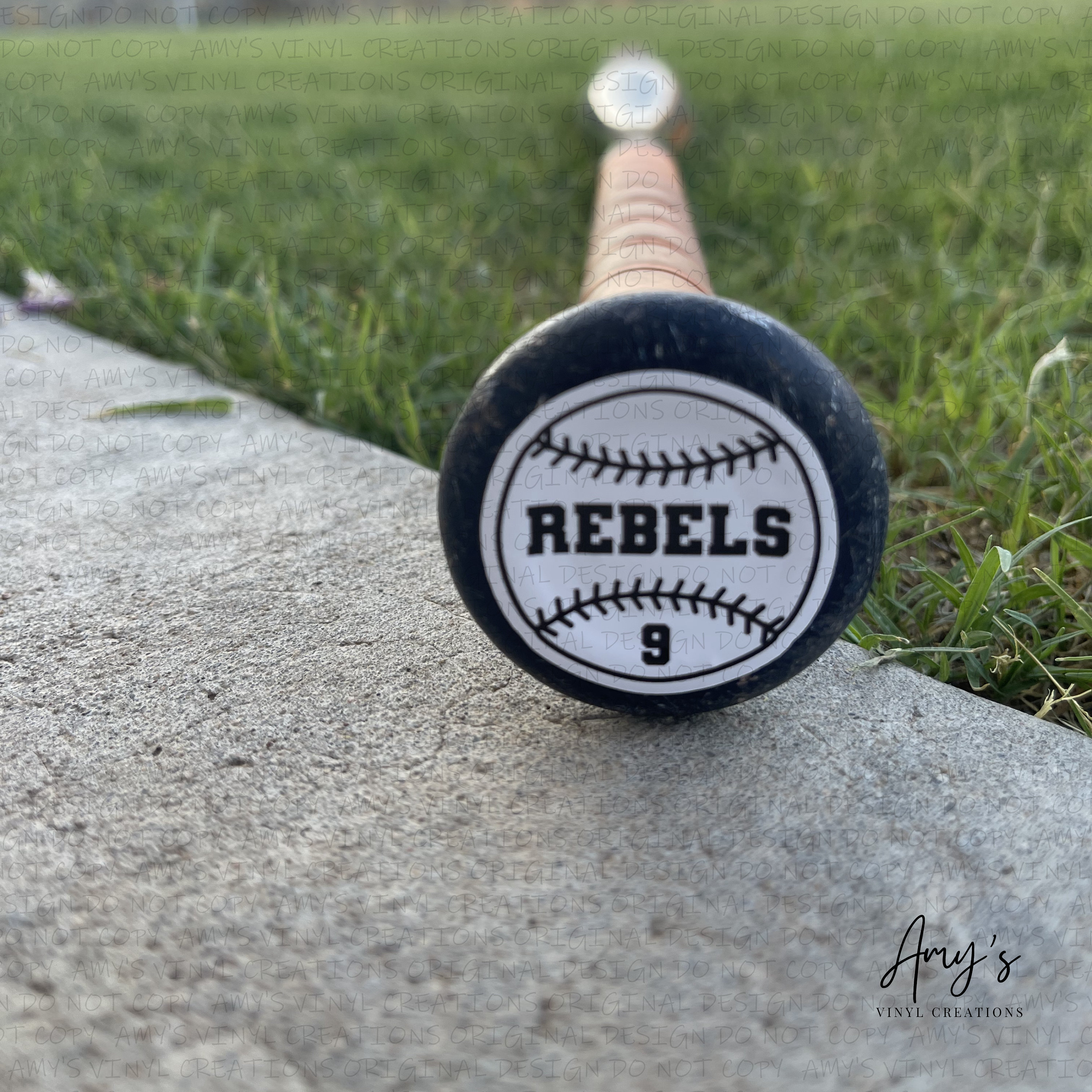 Bat Knob Sticker - Set of 2 Identical Knob Stickers