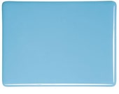 Bullseye COE 90 Light Cyan Blue Opaque Fusible Glass Sheet Dbl Rolled BE0216F