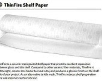 5 Sheets 20.5" BULLSEYE THIN FIRE Kiln Shelf Paper Fusing Supplies