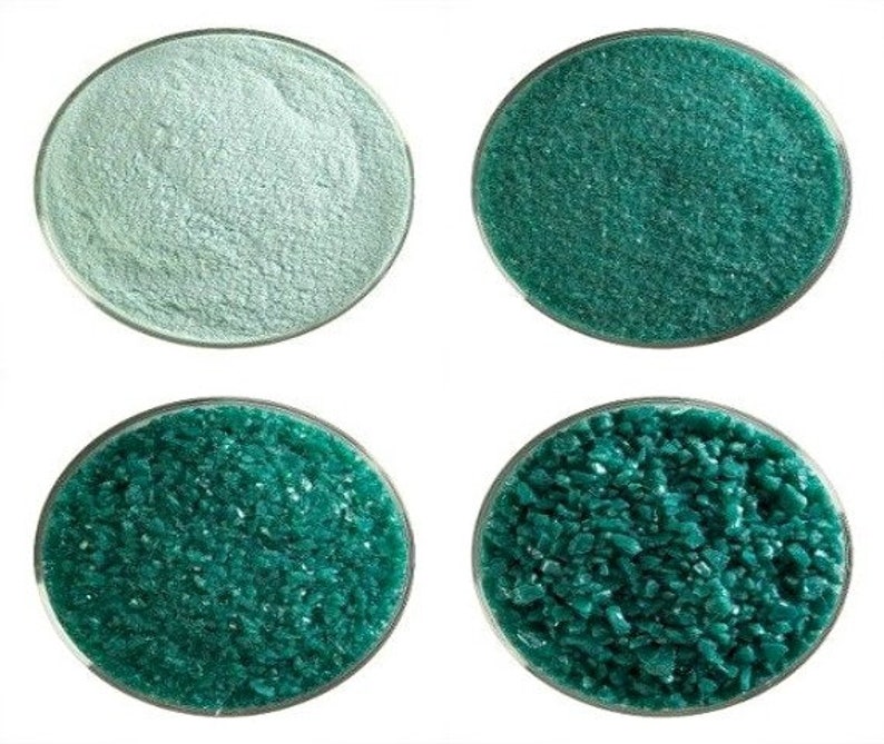 4oz Black Opalescent Fusible Glass Powder Frit Made From Bullseye Glass 90COE