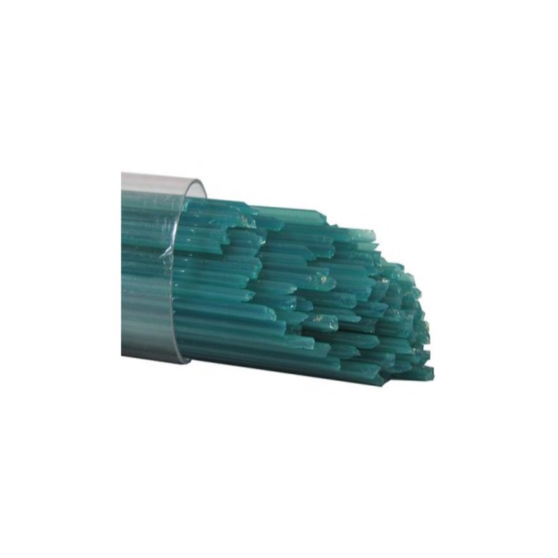 17 COE 96 Peacock Green Opal Stringer Uroboros Fusible Glass 2234SF