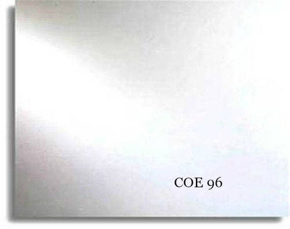 System 96 COE 96 Clear Fusible Glass - 6 Sheets, 6x6 Inches | Pre-Cut For Fusing, Stained Glass Projects
