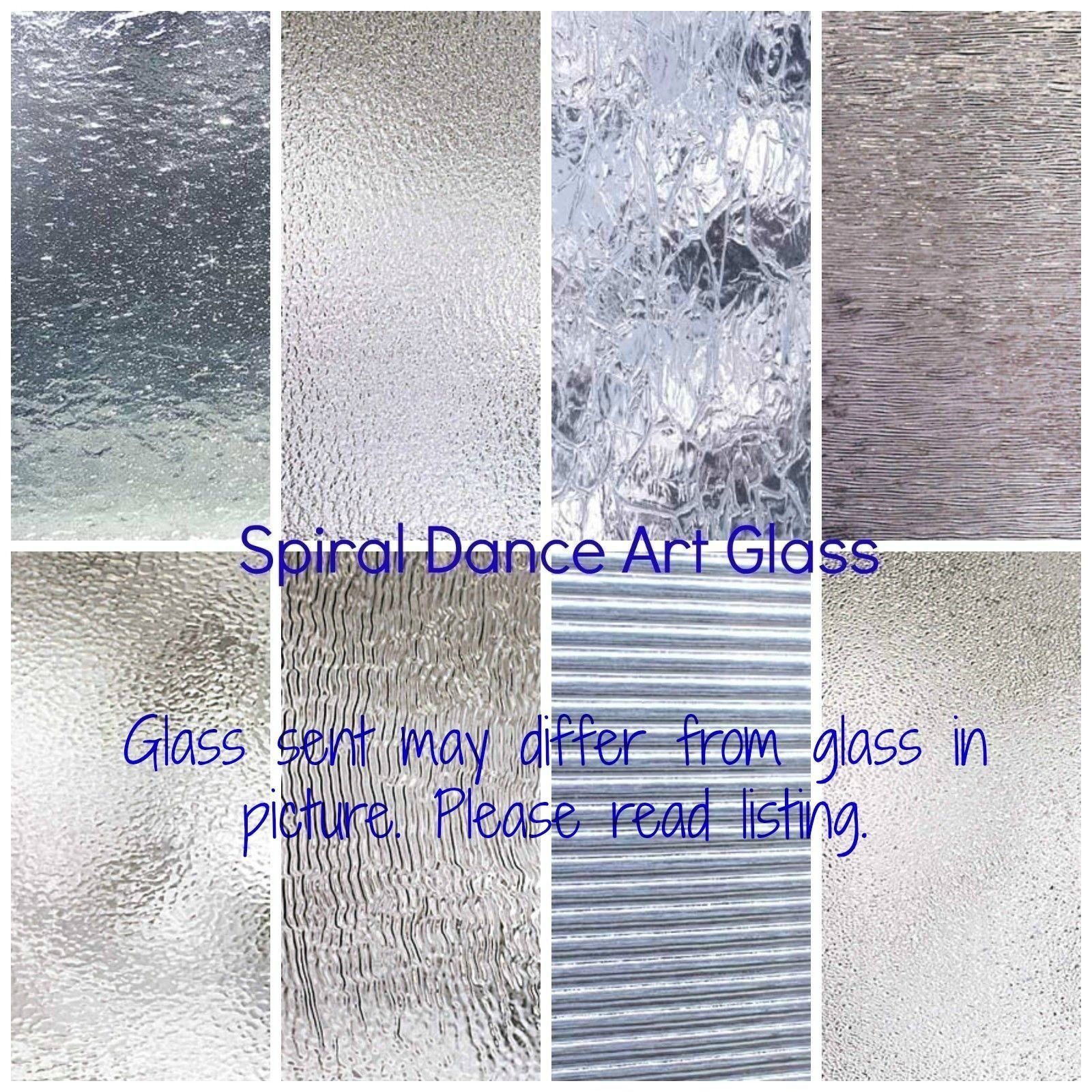 CLEAR TEXTURED Glass Variety 6 x 8 Pack 8 Sheets Etsy