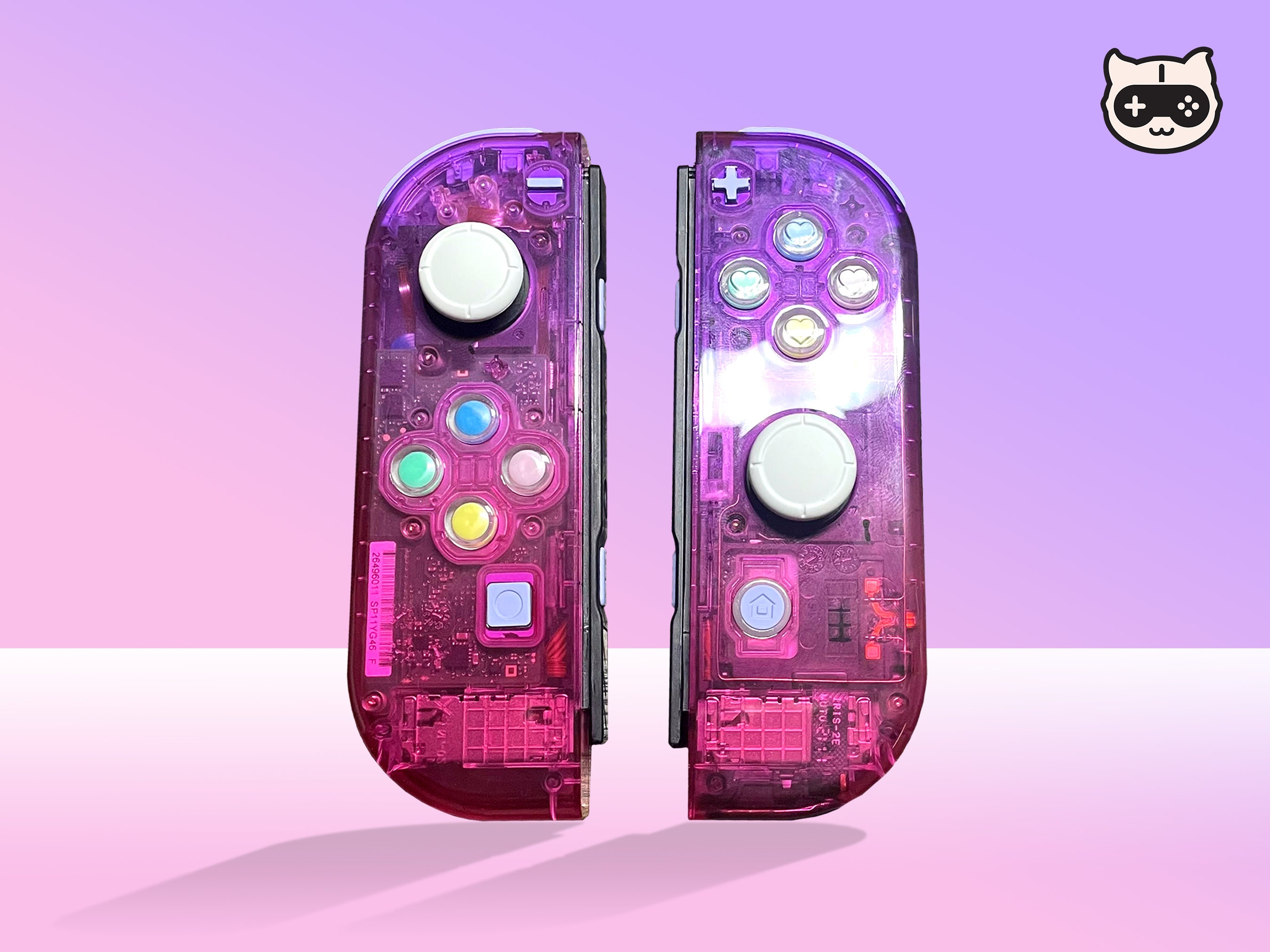 New OEM Jelly Gradient Pink Magenta Clear Custom Nintendo - Etsy