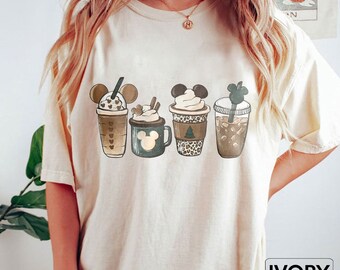 Comfort Colors Disney Snacks Coffee T-Shirt, Disney Drink Coffee Shirt, Disney Epcot Shirt, Disney Snacks Shirt, Disney Coffee Shirt