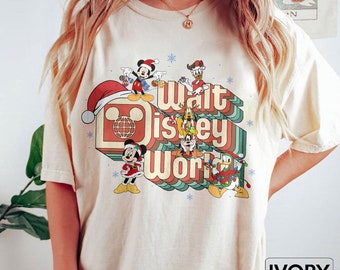 Comfort Colors® Walt Disney World Christmas Shirt, Disney Christmas Shirt, Mickey and Friends Christmas Shirt, Disney Family Christmas Shirt