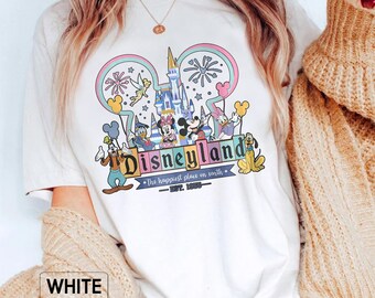 Comfort Colors Vintage Disneyland Est 1955 Shirt, The Happiest Place On Earth, Disneyland Family Shirts, Disney Trip Shirt, Disney Vacation