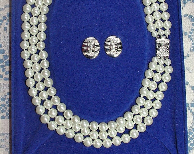 The Kennedy Double Necklace-Pearl main image 0