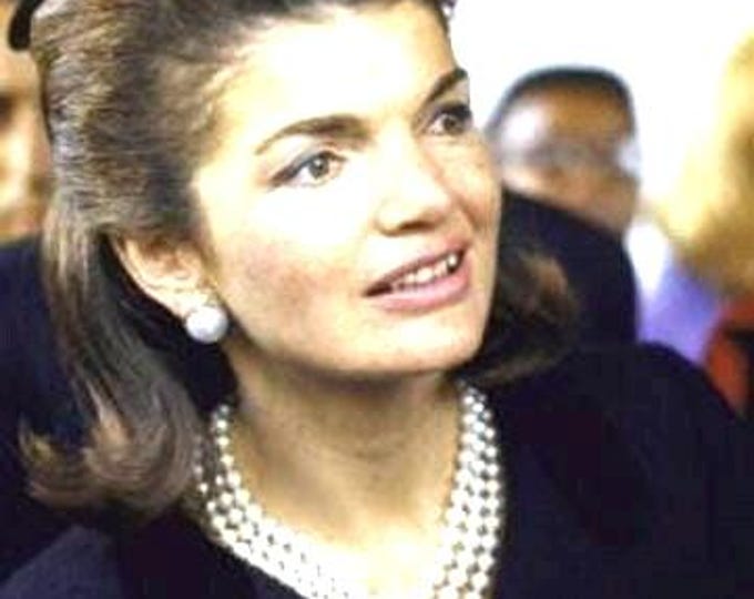 Jackie Kennedy Triple Strand Pearl Necklace JBK 3 Three Strand Pearls Gift for Birthday or Anniversary Gift for Her 497abr
