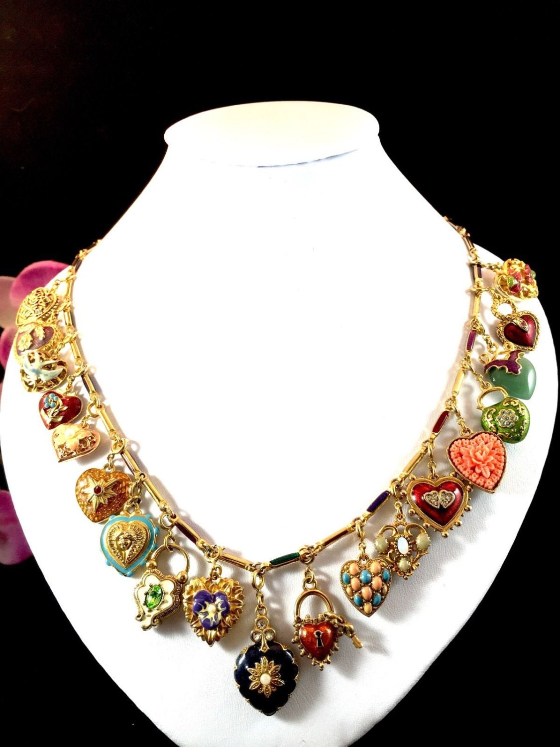 SALE COMPLETE COLLECTION Joan Rivers Hearts & Flowers Charm