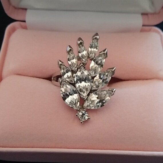 Audrey Hepburn Ring - Silver with Crystal Stones