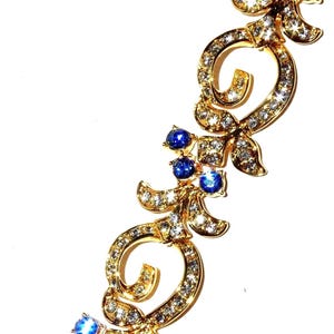 JBK Jackie Kennedy Gold-Plated Sapphire Crystal Bracelet