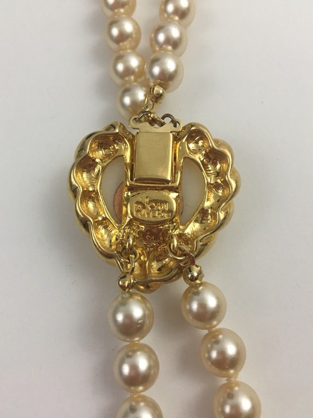 Joan Rivers Pearl Necklace with Interchangeable Hearts for Clasp S3125