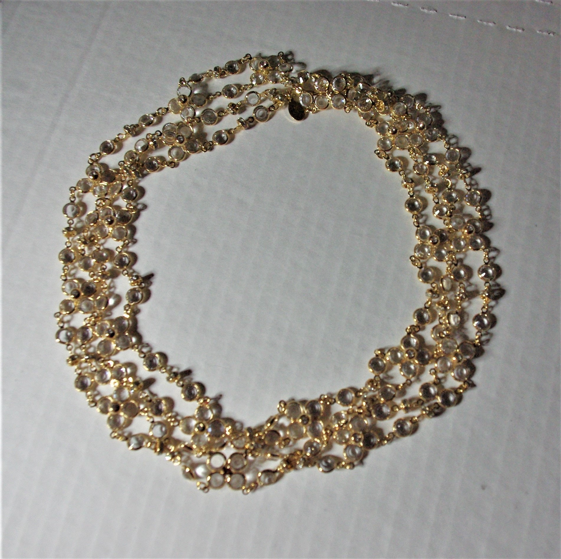 Audrey Hepburn Crystal Necklace - Wear It Long or Double It Up - 37 Inches