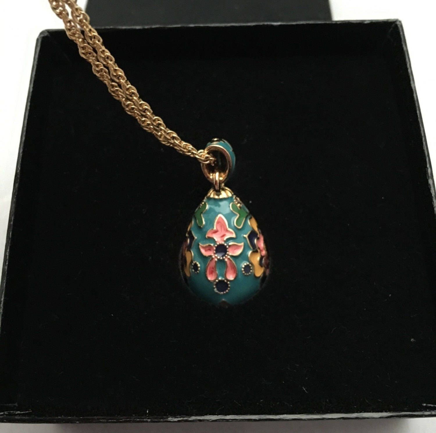 Joan Rivers Turquoise Egg Necklace - S1651