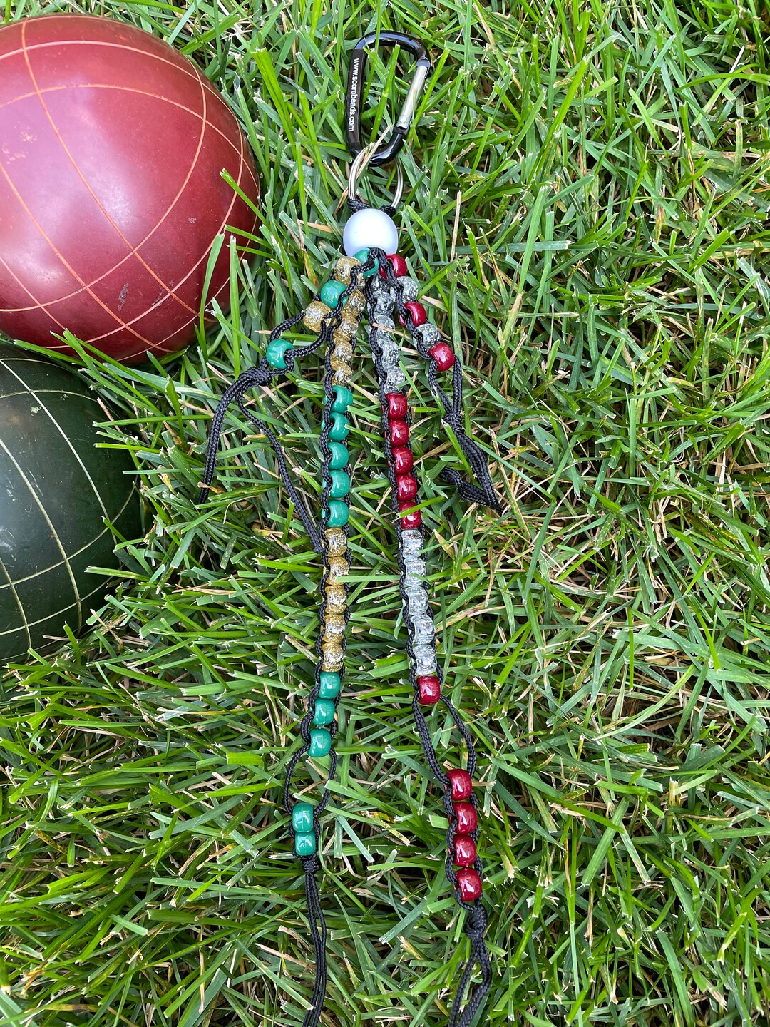 BOCCE Abacusstyle Scoreboard/scorekeeper, SCORE Beads, Personal and