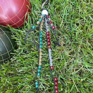BOCCE Abacus-Style Scoreboard/Scorekeeper, SCORE! Beads,  Personal and Portable