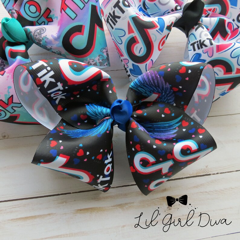 Tik Tok Bows Tik Tok Hair Accessories School Uniform Bows Etsy Hong Kong