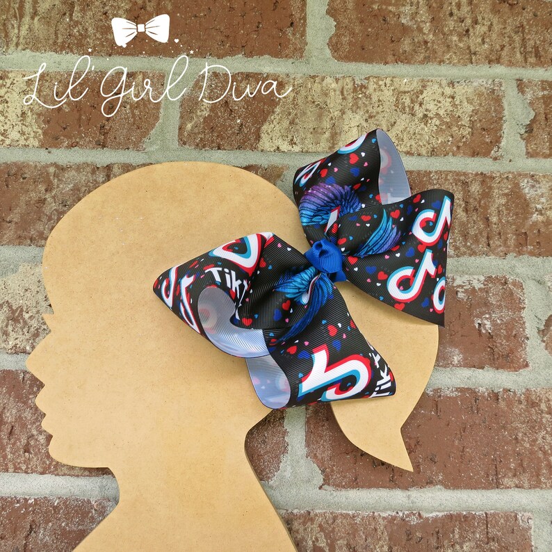Tik Tok Bows Tik Tok Hair Accessories School Uniform Bows Etsy Hong Kong