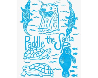 Paddle the Santa Fe River Art Print | 8x10 and 11x14