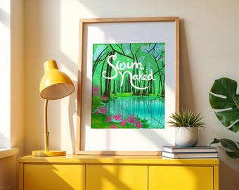 Swim Naked - Gilchrist Blue Spring State Park, Florida Art Print | 8x10 and 11x14