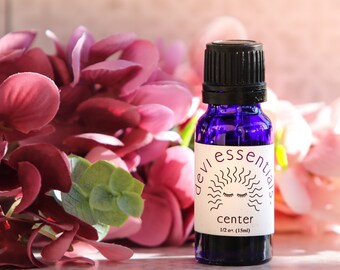 Center Oil Blend, essential oils, vibrational, healing, organic, medicinal, aroma therapy, bath, spa, massage, perfume, meditation