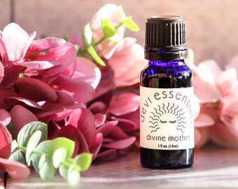 Divine Mother Oil Blend, essential oils, vibrational, healing, organic, medicinal, aroma therapy, bath, spa, massage, perfume, meditation