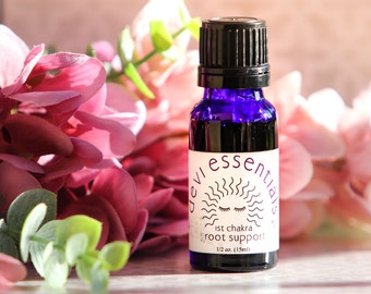 First Chakra: Support, essential oils, vibrational, healing, organic, medicinal, aroma therapy, bath, spa, massage, perfume, meditation