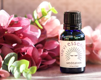 Meditation Oil Blend, essential oils, vibrational, healing, organic, medicinal, aroma therapy, bath, spa, massage, perfume, meditation