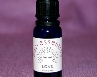 Love Oil Blend, essential oils, vibrational, healing, organic, medicinal, aroma therapy, bath, spa, massage, perfume, meditation