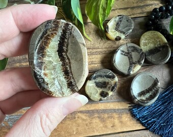 Pietra antistress septaria / Cristalli di pietra palmare, Pietra del drago