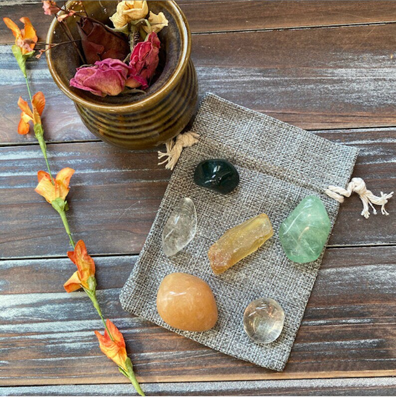 Crystals for General Health and Wellness 6 Piece Crystal Set Etsy