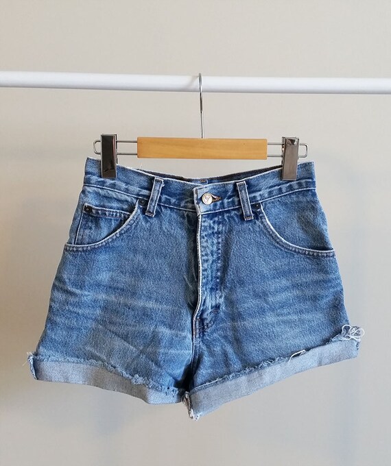 Vintage cutoff jean shorts highwaisted cutoffs size XS/S Etsy