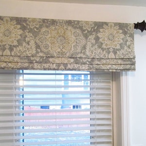 Faux-Fake Roman Shade/ VARIETY COLOR & SIZE/ Lined Window Valance/ Modern Farmhouse Curtain/ Magnolia Home Belmont