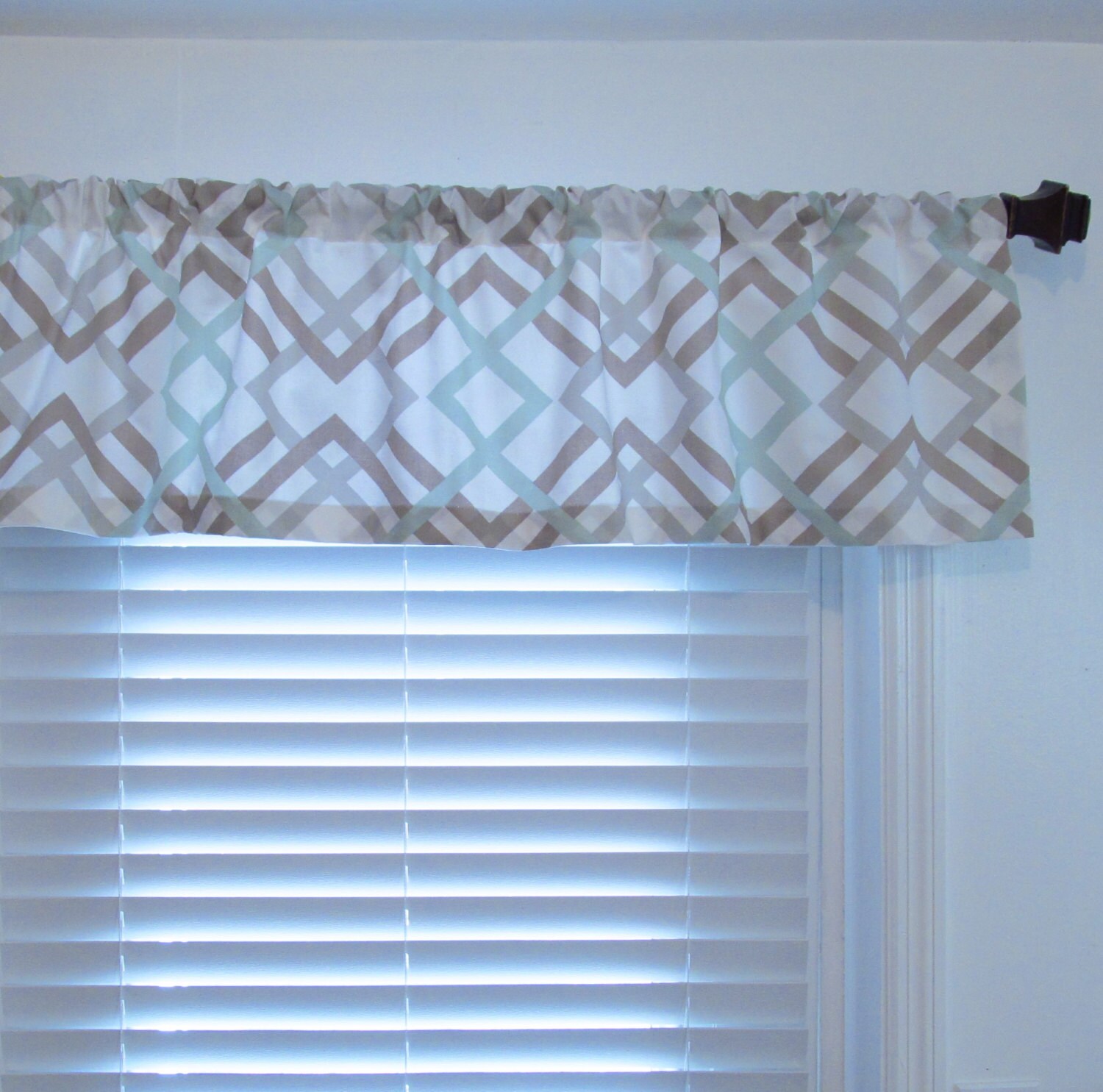Modern Geometric Window Valance/ Winston Artichoke Etsy