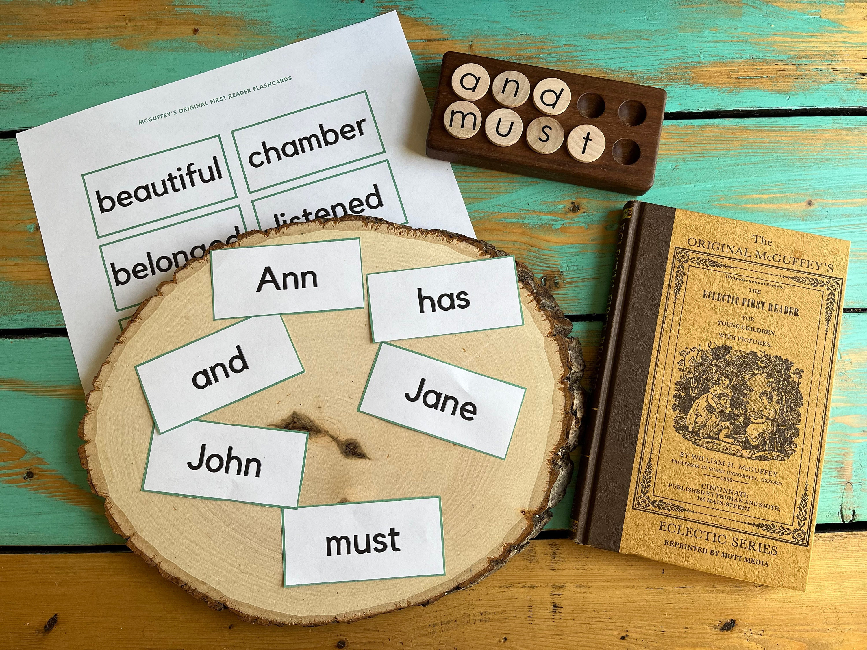 Mcguffey's Original First Reader Flashcards and Guide - Etsy