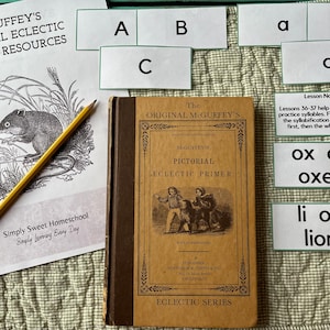 McGuffey's Original Pictorial Primer Flashcards and Guide
