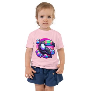 Tropical Toucan Toddler Short Sleeve Tee, Toucan shirt